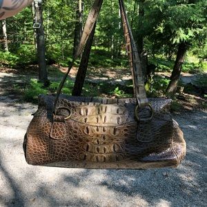 Sondra Roberts Faux Snakeskin Purse